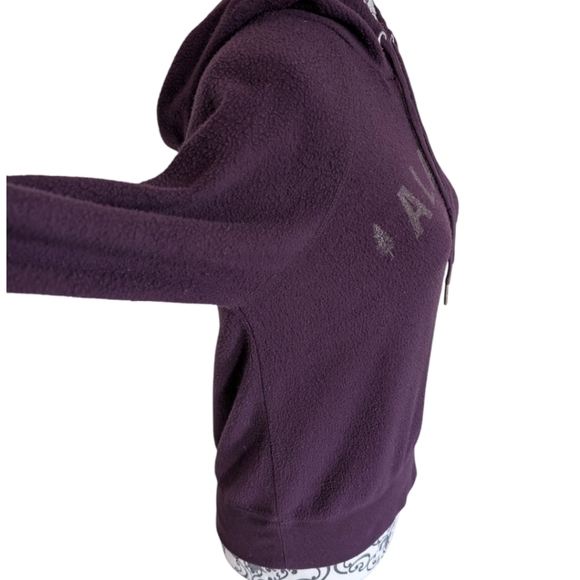 TechStyles Hoodie Fleece Purple Alaska Drawstring Hood Active Women's size Small - Picture 5 of 10